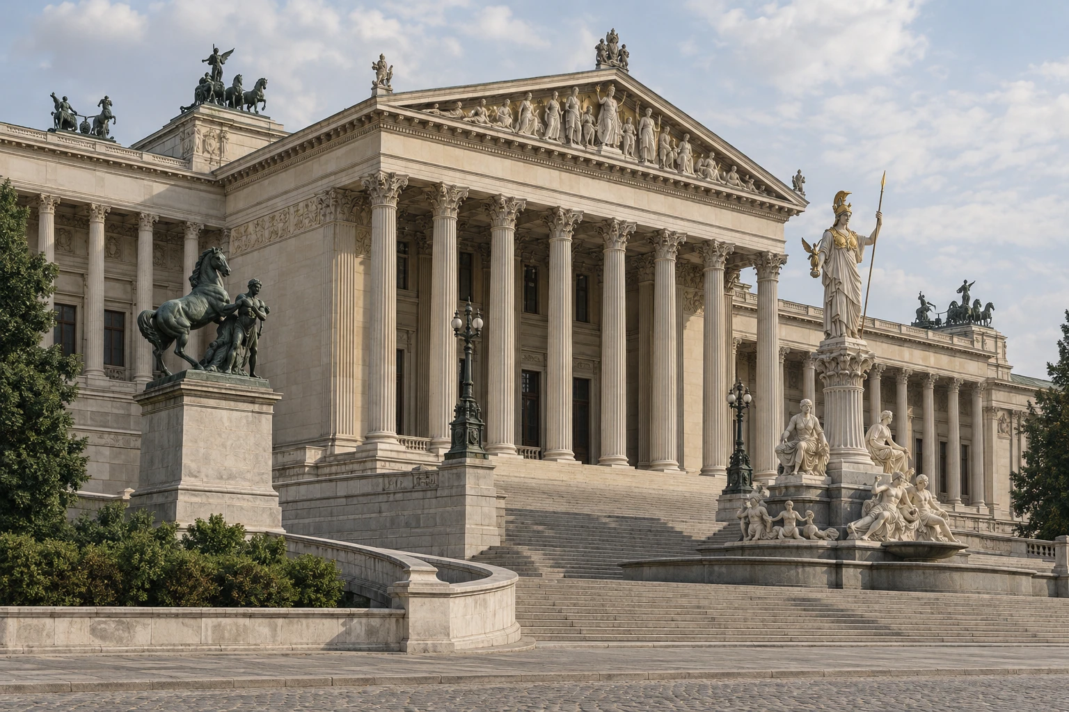 Österreichisches Parlament · symbolische Rekonstruktion