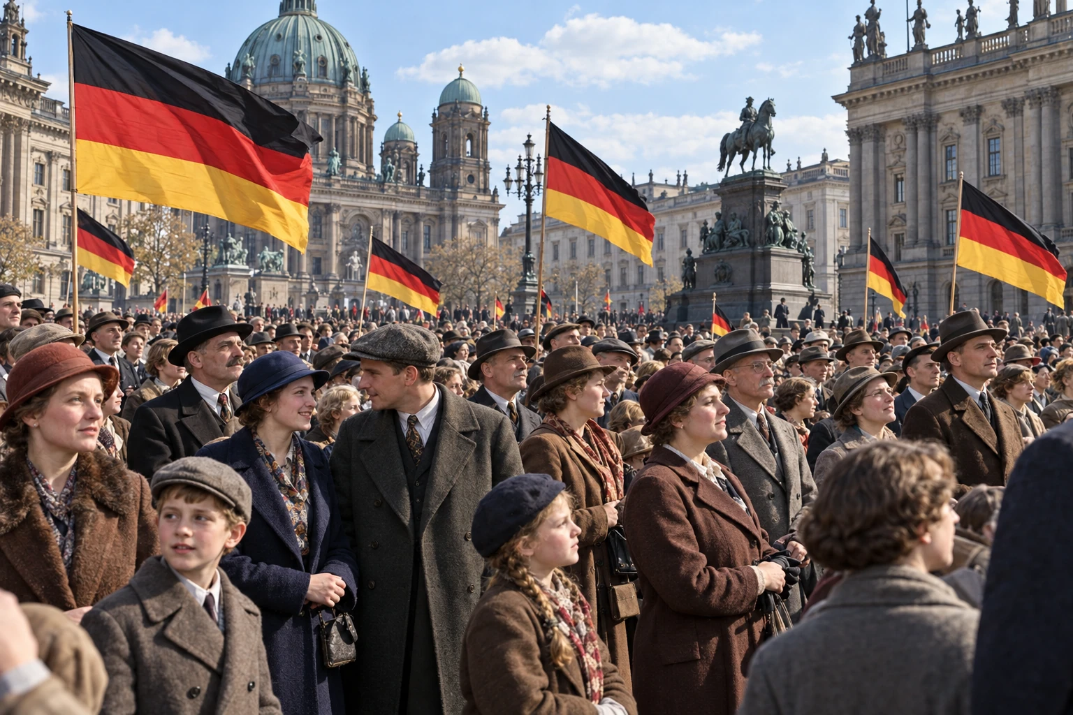 Friedliche Versammlung für die Republik in Berlin, um 1928