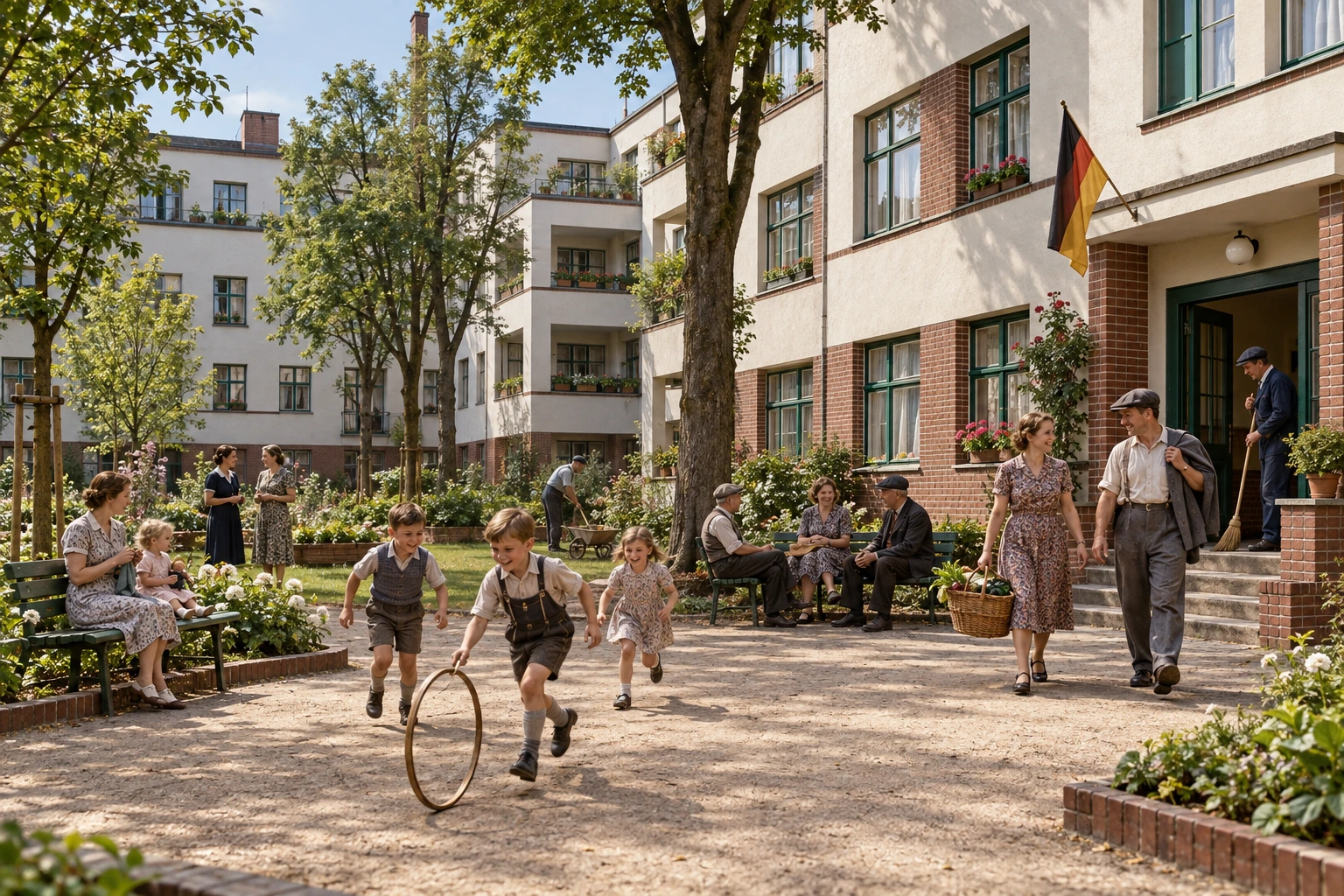 Alltag in einer sozialen Republik mit kommunalem Wohnungsbau